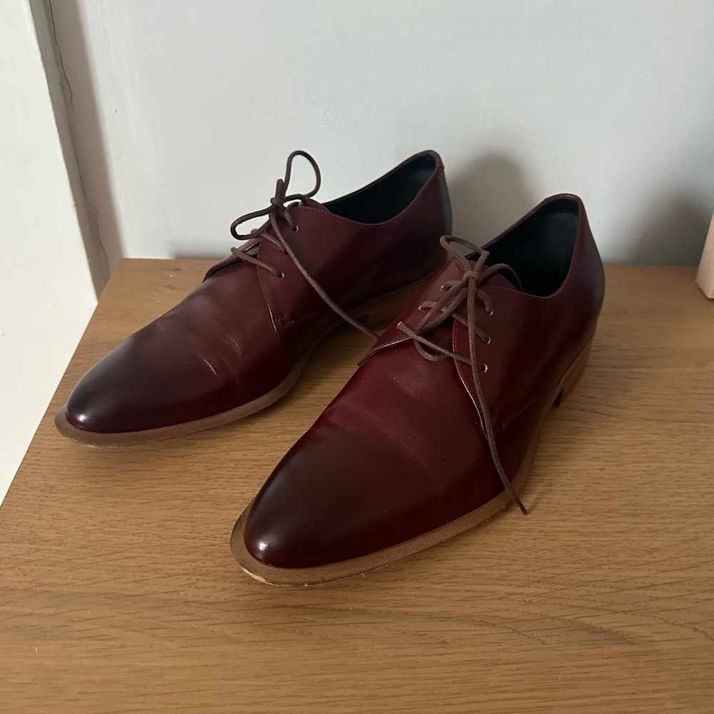 Celine brown Oxford loafers